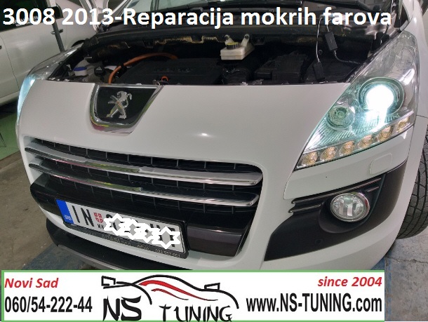 peugeot 3008 reparacija farova popravka servis xenon balast trafo novi sad ns tuning